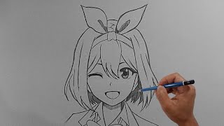 Easy anime drawing  how to draw YOTSUBA NAKANO easy stepbystep [upl. by Rezeile364]