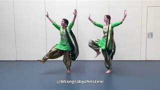 BHANGRA GIDDHA  Nimrat Khaira  Bhangra by Christine  Easy Bhangra choreo  Sabine Singh [upl. by Idalia]