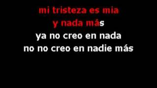 mi tristeza es mia y nada mas karaokewmv [upl. by Yhtur]