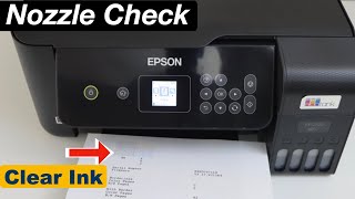 Epson ET 2720 Clogged Nozzle Check amp Cleaning [upl. by Eiliah]