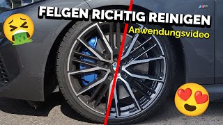 Autofelgen komplett reinigen und pflegen  Mit Felgenbürste und Felgenreiniger  Mammch [upl. by Ikcim]