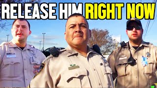 Sergeant DEFENDS Citizen From Corrupt Cops [upl. by Ylrevaw536]