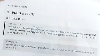 Algèbre 1 s1 MIP Arithmétique PGCD  Le plus grand diviseur commun de a et b [upl. by Batish]