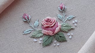 3D Rose Magic Cast on Stitch  Easy Stitches in detail [upl. by Eerdua]