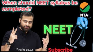 When should NEET syllabus be completedNEET ka Syllabus kab tak complete hona chahiyeMR sir [upl. by Manella]