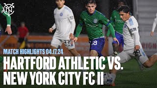 Match Highlights  Hartford Athletic 23 New York City FC II AET [upl. by Yesdnik]