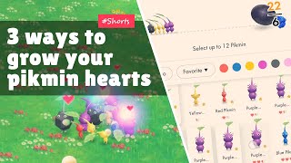 3 ways to grow your pikmin hearts  Gameplay Guide  Pikmin Bloom [upl. by Zashin51]