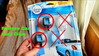 ✅ How To Use Febreze Car Vent Clips Review [upl. by Ained]