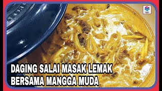 DAGING SALAI MASAK LEMAK CILI API BERSAMA MANGGA MUDA [upl. by Ihana]