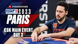 EPT PARIS €5K MAIN EVENT  DAY 2 Livestream  BUBBLE HAS BURST ♠️ PokerStars [upl. by Lennon]