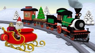 Toy Factory Train Cartoon  Trains for Kids  choo choo train  Santa Cartoon  Train  train videos [upl. by Derina]