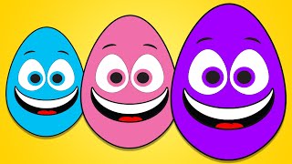 Big Bigger Biggest  Baby Big Mouth Surprise Egg Buddies Nursery Rhymes and Kids Songs [upl. by Lotsyrk153]