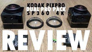 360° Camera Review Kodak PixPro SP360 4K Dual Pro Pack [upl. by Katya784]