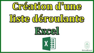 Création dune liste déroulante excel [upl. by Pillsbury256]