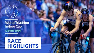 EXTENDED HIGHLIGHTS 2024 World Triathlon Indoor Cup Lievin [upl. by Valenba]