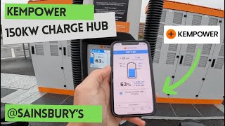 Overview of Kempower charging experience at Sainsburys Crayford [upl. by Aneliram]