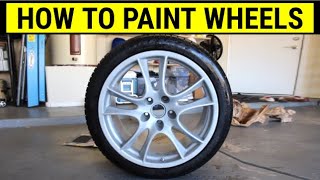 How to Spray Paint Your Wheels  DIY Tutorial [upl. by Einnod]