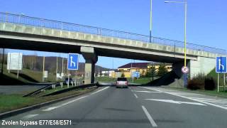 Slovakia Road 66 northbound to Banská Bystrica Besztercebánya [upl. by Lebiralc]