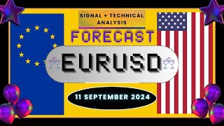 Latest today Eurusd or euro vs us dollar forecast  signal amp technical analysis for date 11 Sep 2024 [upl. by Vincelette]