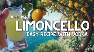 How to make limoncello  easy recipe using vodka for home made limoncello [upl. by Aihsoem909]