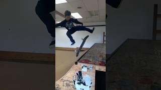 First kickflip rock skateboardingisfun skateboard skate [upl. by Tarkany460]