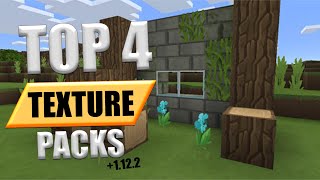 TOP 4 TEXTURE PACKS MINECRAFT 1122 [upl. by Egres]