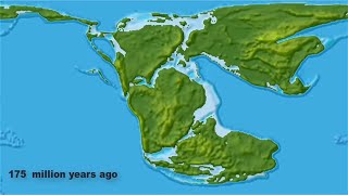 Continental Drift from Pangea to Today [upl. by Adekahs]