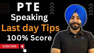 PTE Speaking last day tips how to get 90 scores  Gurwinder Sir [upl. by Anastos814]