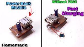 3A का Fast Charging पावर बैंक Module कैसे बनाये  Power Bank Module  Without 7805 ic [upl. by Dnomrej785]