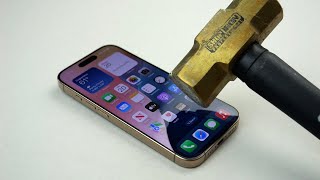 iPhone 16 Pro Hammer amp Knife Scratch Test [upl. by Nesmat96]