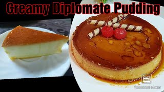 Diplomat Pudding  Cabinet pudding  Supple Diplomat Pudding  Caramel Pudding  Cream Caramel [upl. by Gentes]