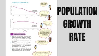 Graph  POPULATION GROWTH RATE  Maharashtra board  Class 10 [upl. by Ihdin823]