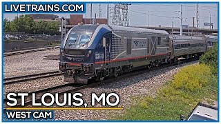 🔴 LIVE Trains Railcam  St Louis Missouri West Cam [upl. by Dehnel]