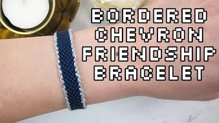 How to make bordered friendship bracelet  VLATKAKNOTS TUTORIALS [upl. by Hardman]