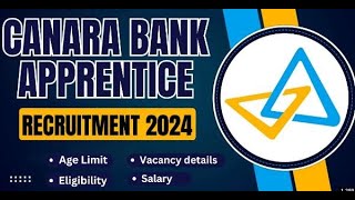 Canara Bank Graduate Apprentice Recruitment – Apply Online for 3000 Posts [upl. by Weatherley]