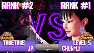 SF6  JPTaketake VS ChunliLevel 5  High Level [upl. by Lokim]