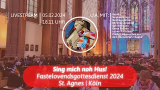 Karneval 2024 Kasalla Stefan Brings Bömmel Lückerath uvm  Fastelovendsgottesdienst St Agnes [upl. by Llerruj]