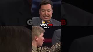 Jimmy Fallon Hilarious Encounter with Lady the Snake Watch Him Squirm 🐍😂 funny [upl. by Sharman]