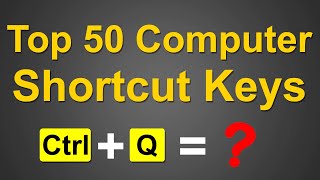 Top 50 Computer Keyboard Shortcut Keys  Computer Shortcut Keys  Top Keys  Best Keys  AlphaRez [upl. by Neicul]