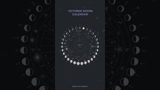 October Moon Calendar  themooncalendarapp astrology moon [upl. by Retepnhoj]