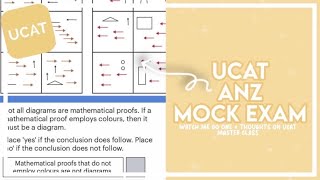 UCAT ANZ MOCK EXAM  watch me do a UCAT mock and what do I think of UCAT Masterclass [upl. by Anamuj]