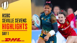 Womens Seville Day 1 Sevens Highlights [upl. by Lowenstein]