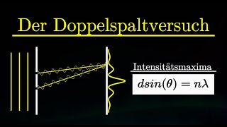 Doppelspaltexperiment einfach erklärt  Interferenz Licht Berechnung Physik [upl. by Nyliak322]