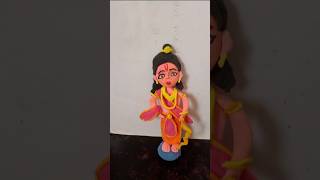 Ram Ji idol making with clay jaishreeram diy clayart ram bhajan diwali jubinnautiyal shorts [upl. by Allyce]