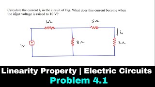 Linearity Property  Electric Circuits  Problem 41 [upl. by Ahsener199]