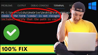 How to Fix quotConda is Not Recognizedquot Error in VSCode 2023 [upl. by Irolav]