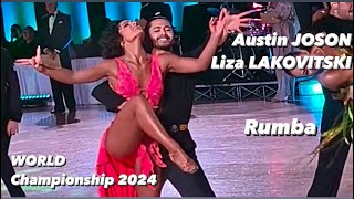 Austin Joson  Liza Lakovitski  World Championship 2024  Rumba  Professional Latin [upl. by Corabel973]