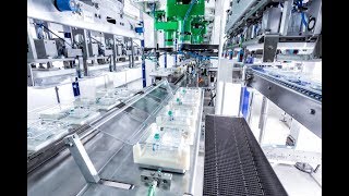 Pharmaceutical Combi Kits packed in clamshell trays with automatic packaging machine from Schubert [upl. by Silvan]