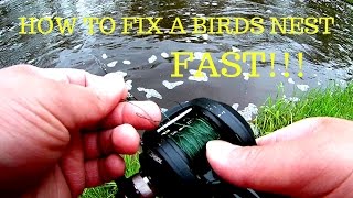 How To Fix A Birds Nest FAST Backlash [upl. by Connolly]