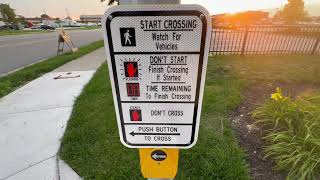 New Pedsafety Campbell Crosswalk Buttons at Industrial DrBelden Ave and N York St [upl. by Schroer]